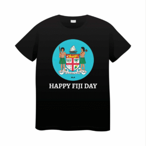 Happy Fiji Day T- Shirt - Black